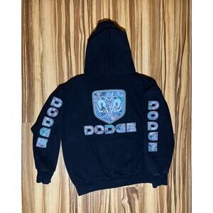 Camo Dodge Ram Black Hoodie Size M